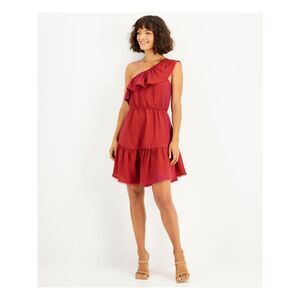 BAR III DRESSES Womens Red Lined Pullover Cap Sleeve Fit + Flare Dress XL